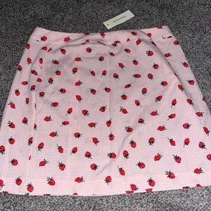 Francesca’s Pink Strawberry Skirt